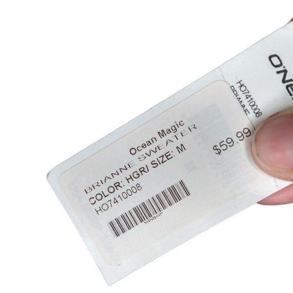 NWT O'Neill Embroidered Hoodie size M Roses Floral Brianne Heather Grey - Picture 4 of 9